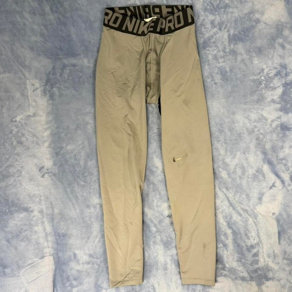 Nike Pro tan leggings men size L‎